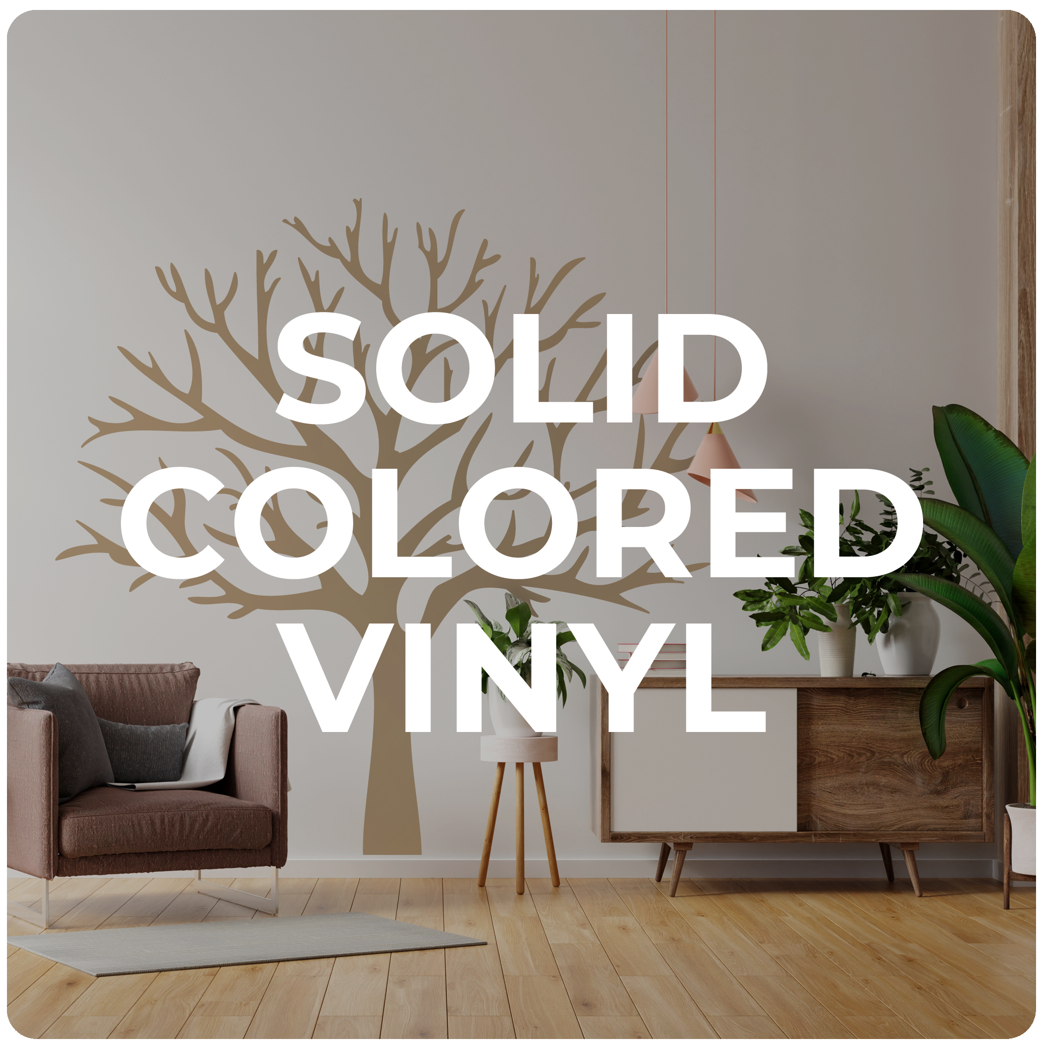 Solid Colored Vinyl Decal Material