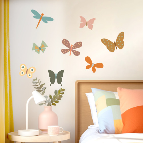 butterfly stencil design for wall