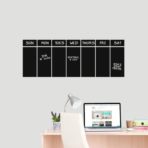 This Week Chalkboard Calendar Wall Decals Wall Stickers This Week Chalkboard Calendar Wall Decals Wall Stickers