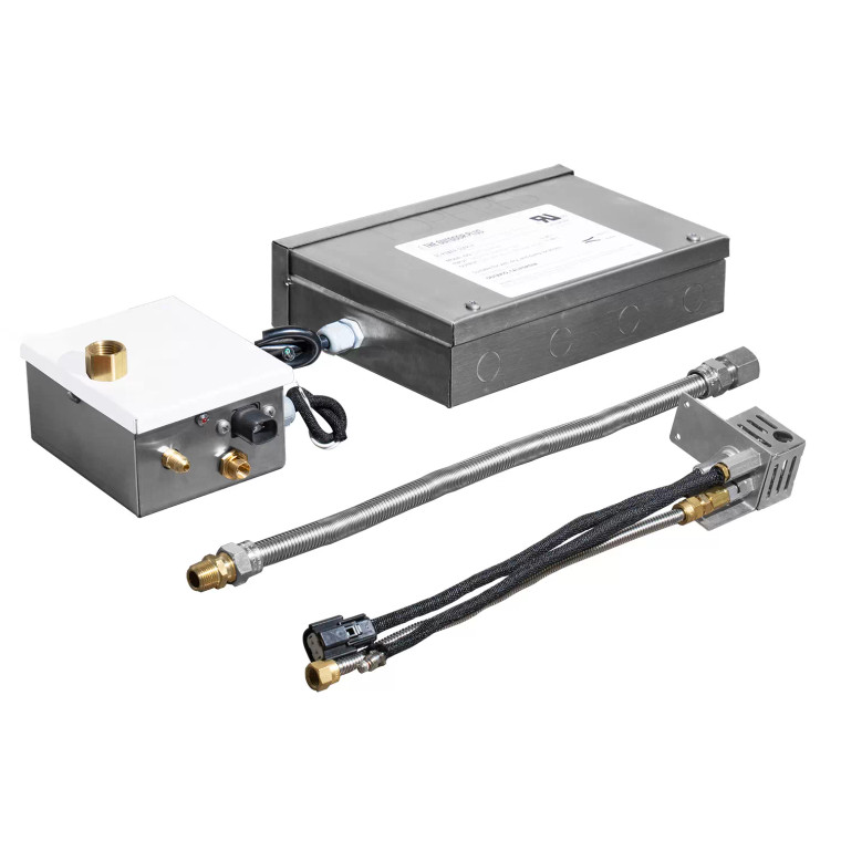 Mini capacity commercial-grade fire feature - up to 190k BTU outdoor ignition system