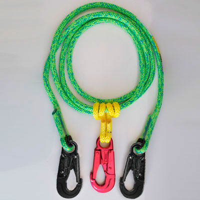 エスライン Rope Logic's 2-n-1 Lightning Green Lanyard 12ft | Sherrilltree