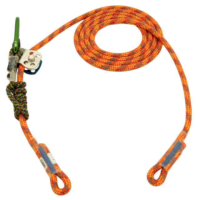 Rope Logic's 11.7mm Tropical Ivy Flipline with Rock Grab