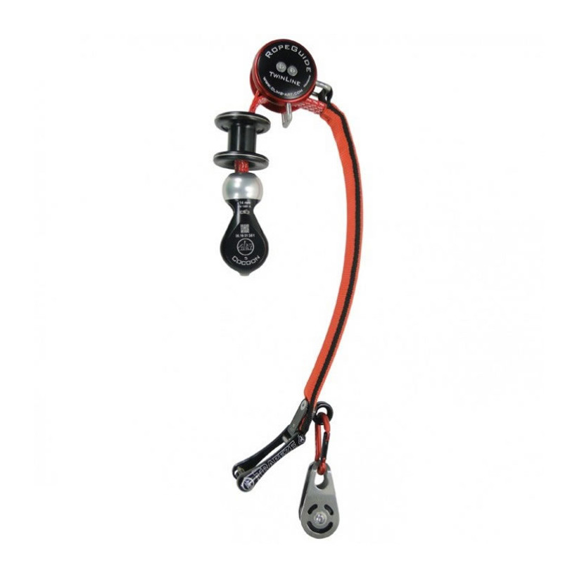 Active slide of ART Ropeguide Twinline Friction Saver