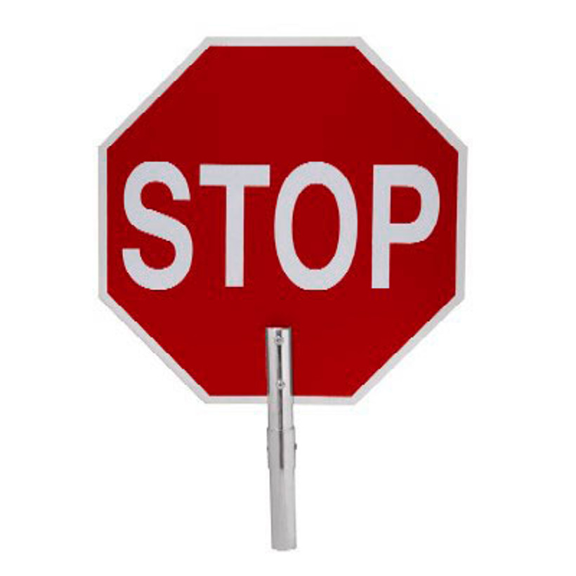 Active slide of Marvin STOP SLOW Sign with Adapter