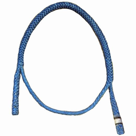 Active slide of Rope Logic's 10mm Amsteel Blue Loopie Sling 15in-3ft