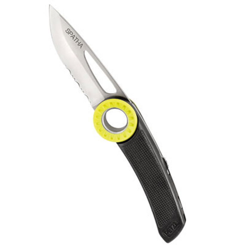 Active slide of Petzl Spatha Pocket Knife