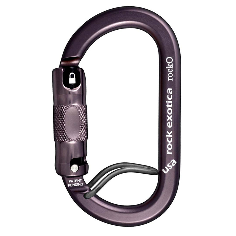 Active slide of Rock Exotica rockO WireEye Oval Carabiner