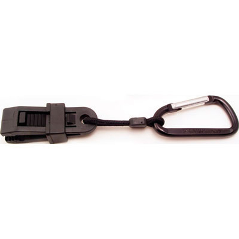 Active slide of Chums Get-A-Grip Glove Clip With Carabiner