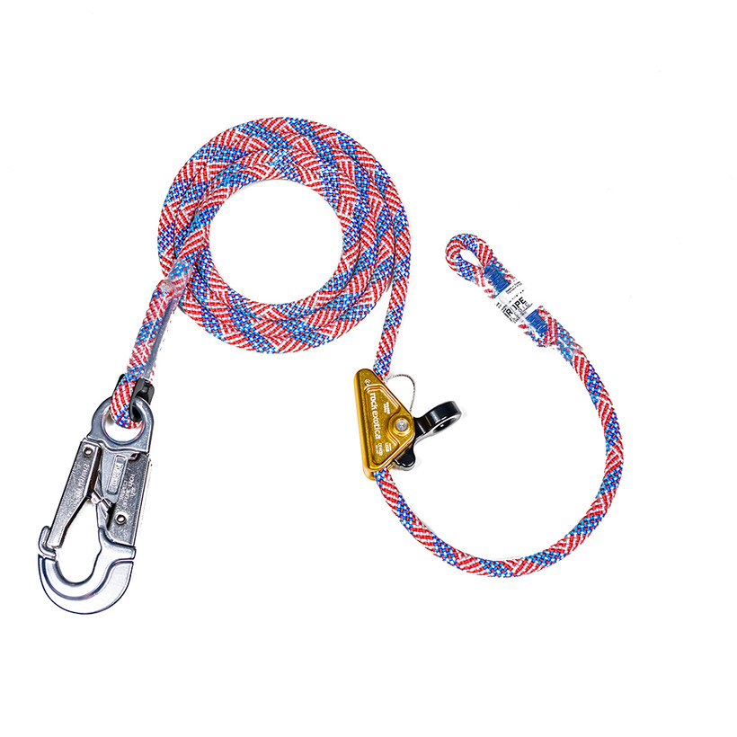 Active slide of Rope Logic's Star Spangled Flipline 1 Snap with RockGrab 8ft