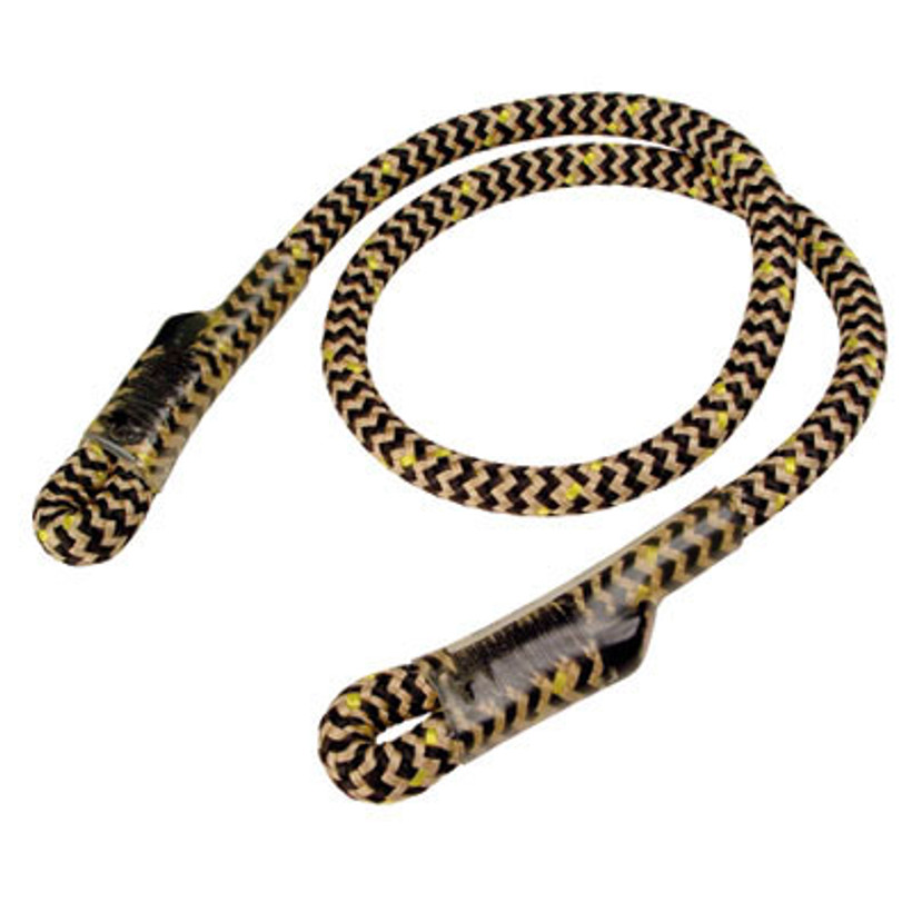 Active slide of Rope Logic's 10mm BeeLine Grizzly Spliced Eye to Eye Split Tail 26in