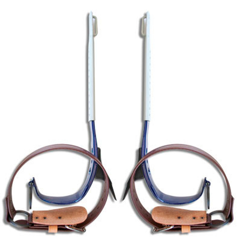 Active slide of Klein Steel Tree Climbing Gaffs Without Upper Pads & Straps