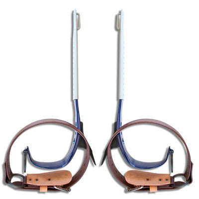 Active slide of Klein Steel Tree Climbing Gaffs Without Upper Pads & Straps