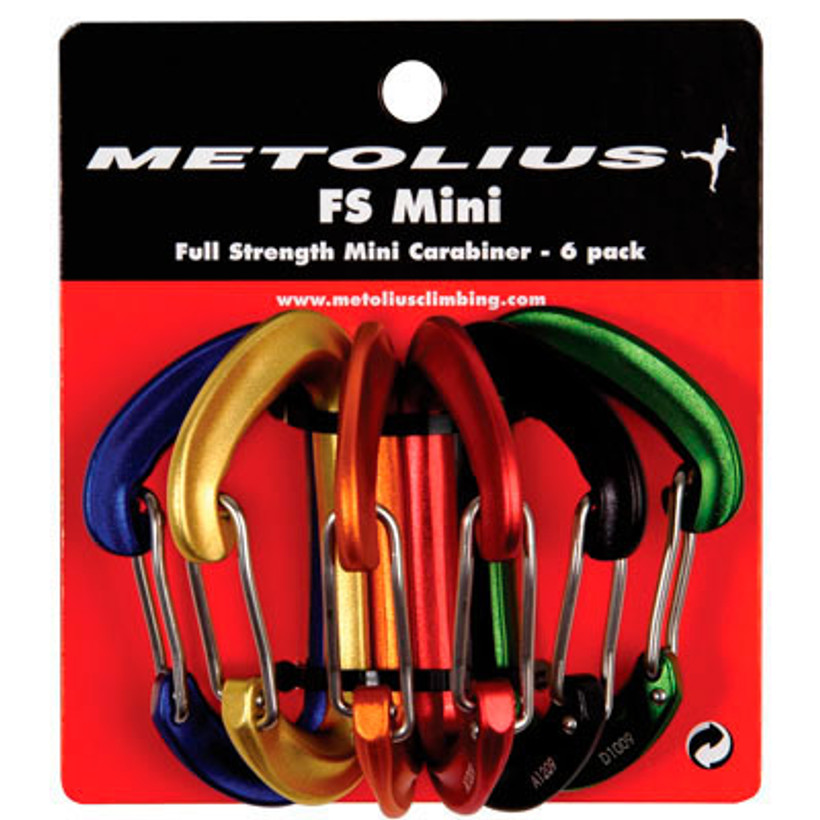 Active slide of Metolius FS Mini Carabiner Set 6 pack