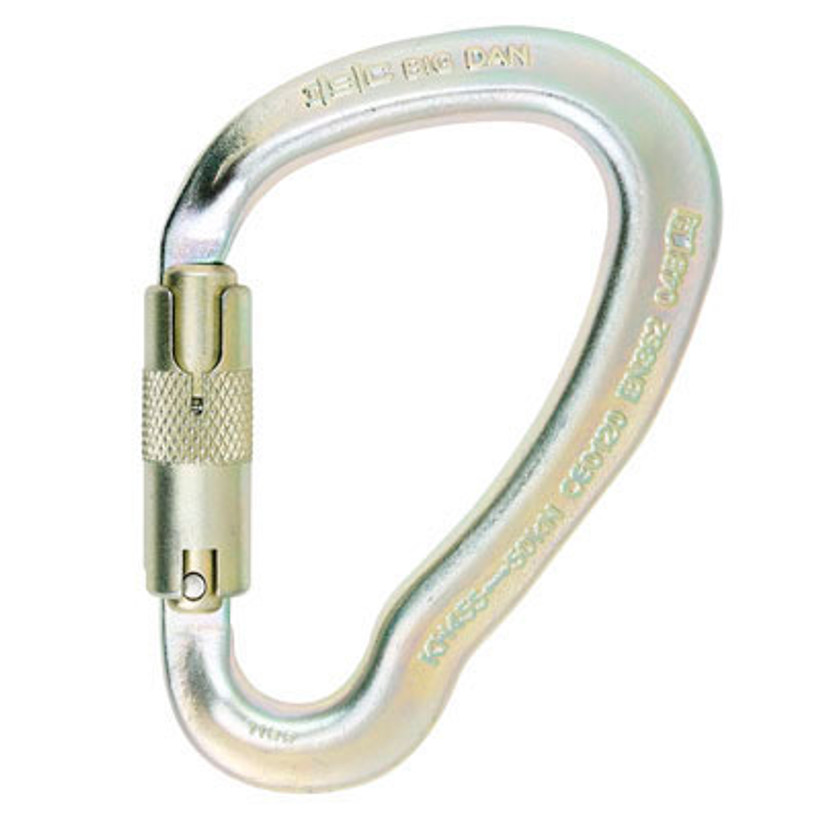 Active slide of ISC Steel Arborist Auto Carabiner Single-Locking