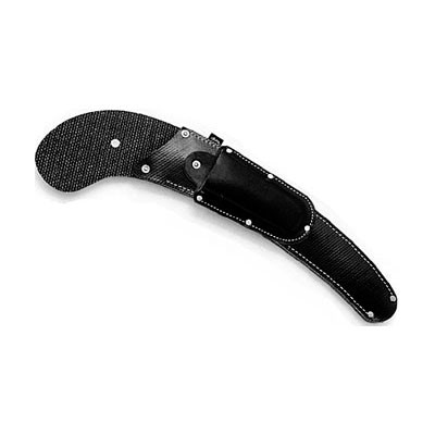Active slide of SHERRILLtree 13in Curved Hand Saw Scabbard with Hand Shear Pouch Black