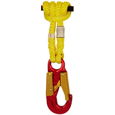 Active slide of Rope Logic's Samson 12 Strand Tenex Hand Spliced Prusik with Aluminum Snap