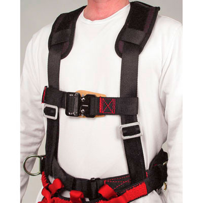 Active slide of Buckingham Fall Arrest Suspenders for AMT Series Saddles