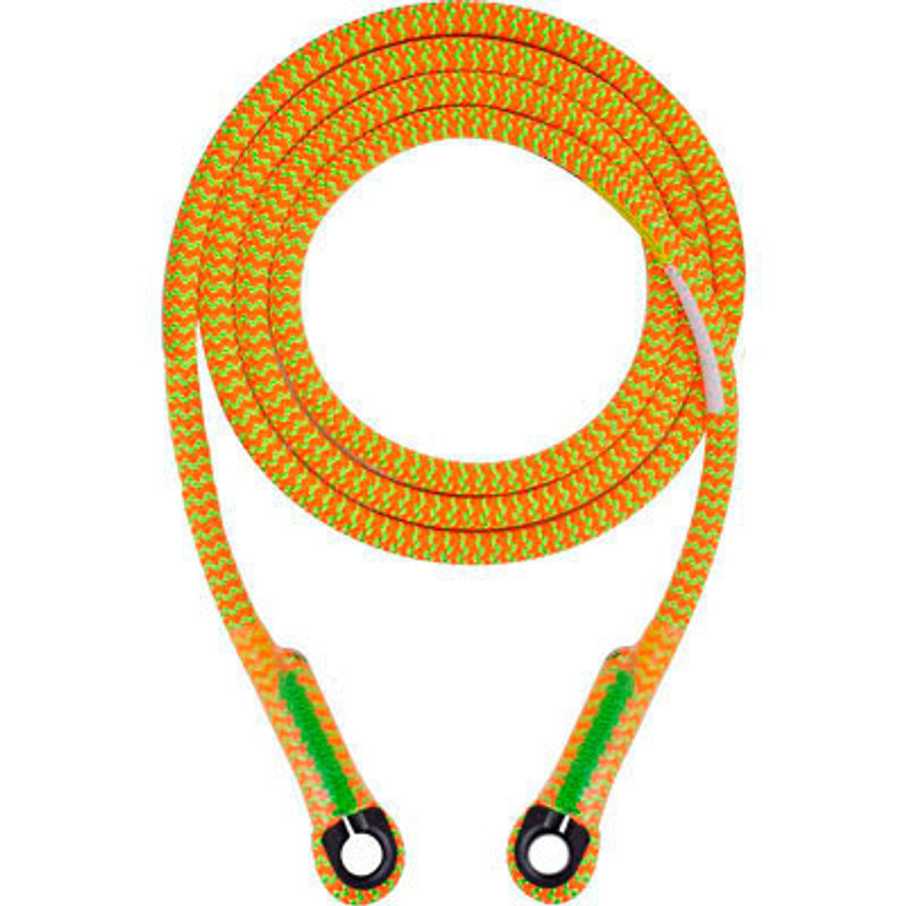 Active slide of Rope Logic's 11.7mm Tropical Ivy Lanyard No Snaps 14ft