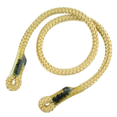 Active slide of Rope Logic's 8mm 32in Grizzly Spliced Ice Eye to Eye Split Tail