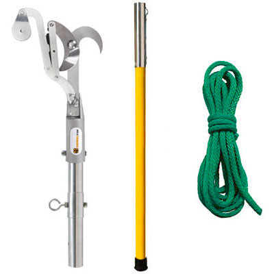 Active slide of Marvin Bull Pruner Set with a Notch 8ft Fiber Glass Pole