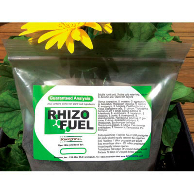 Active slide of Rhizofuel Fertilizer by Rootgrow INC 2.5 lbs case