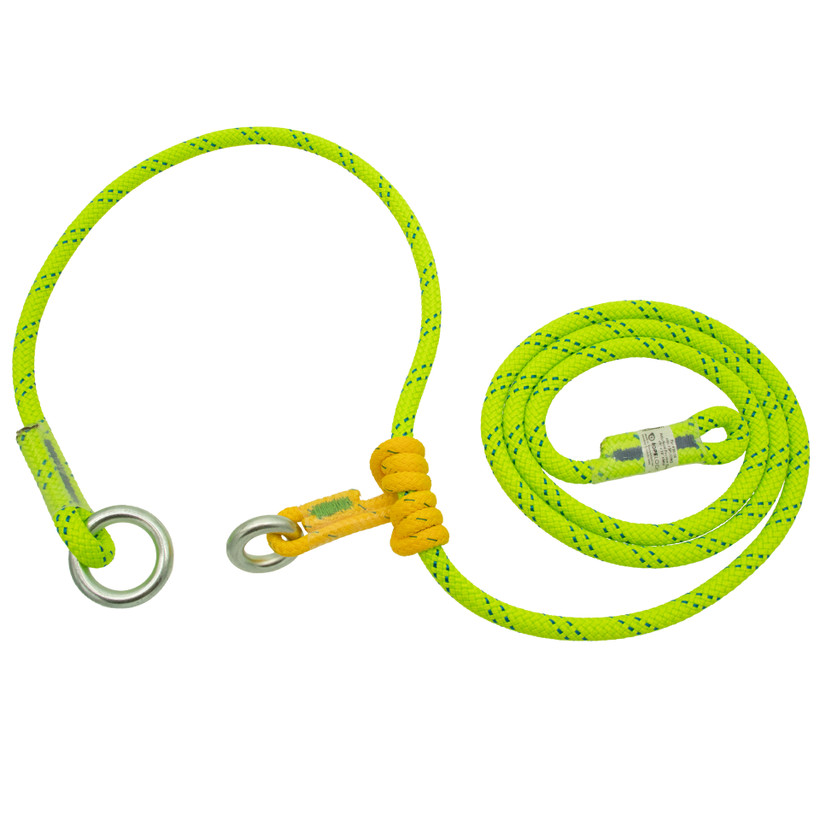 Active slide of Rope Logic's Adjustable Friction Saver 5/8in KMIII Green