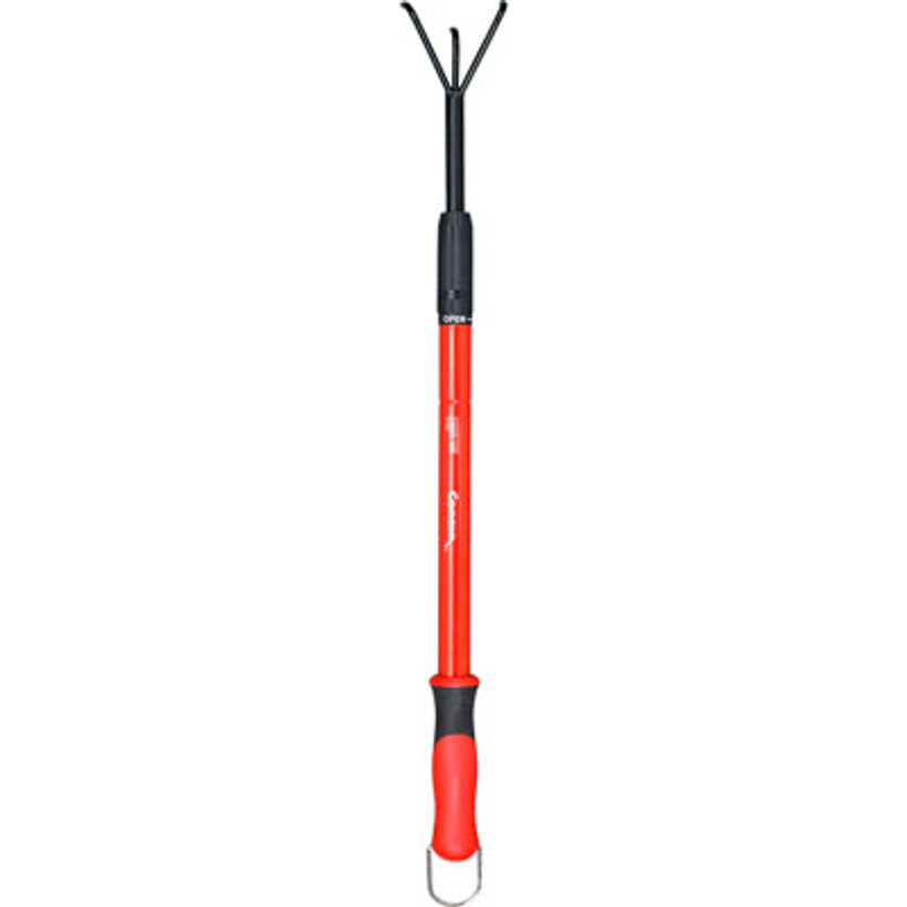Active slide of Corona Hoe 3 Tine Extendable Handle