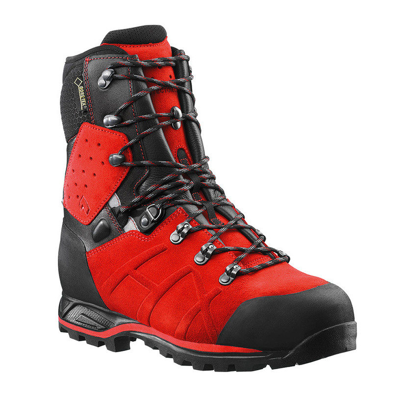 Active slide of Haix Protector Ultra Chainsaw Protection Boots Signal Red