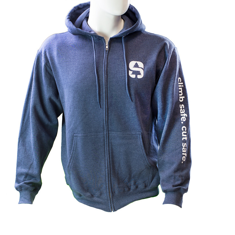 Active slide of Sherrilltree Climb Safe. Cut Safe. Full Zip Hoodie