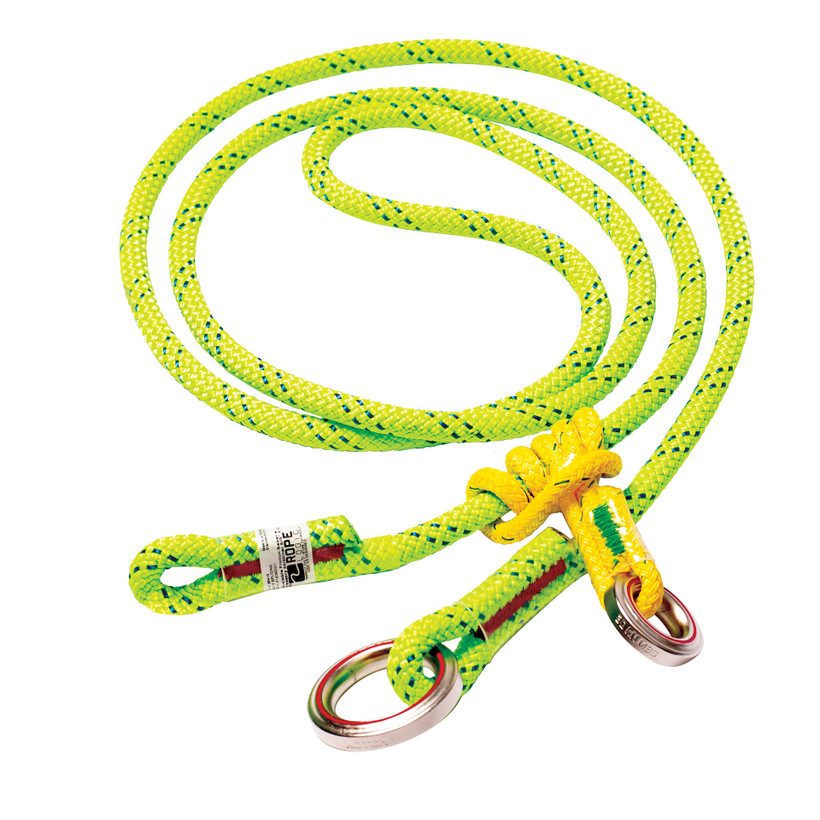 Active slide of Rope Logic 10’ KMIII Adjustable Friction Saver w/ Steel Rings