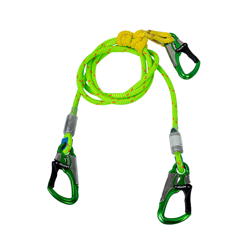 Active slide of Rope Logic 2 in 1 10' Wirecore Lanyard w/ Notch Triple Action Snap