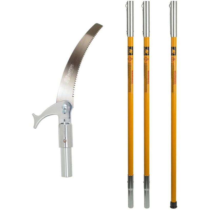 Active slide of Notch 18' Fiberglass Pole Saw Set