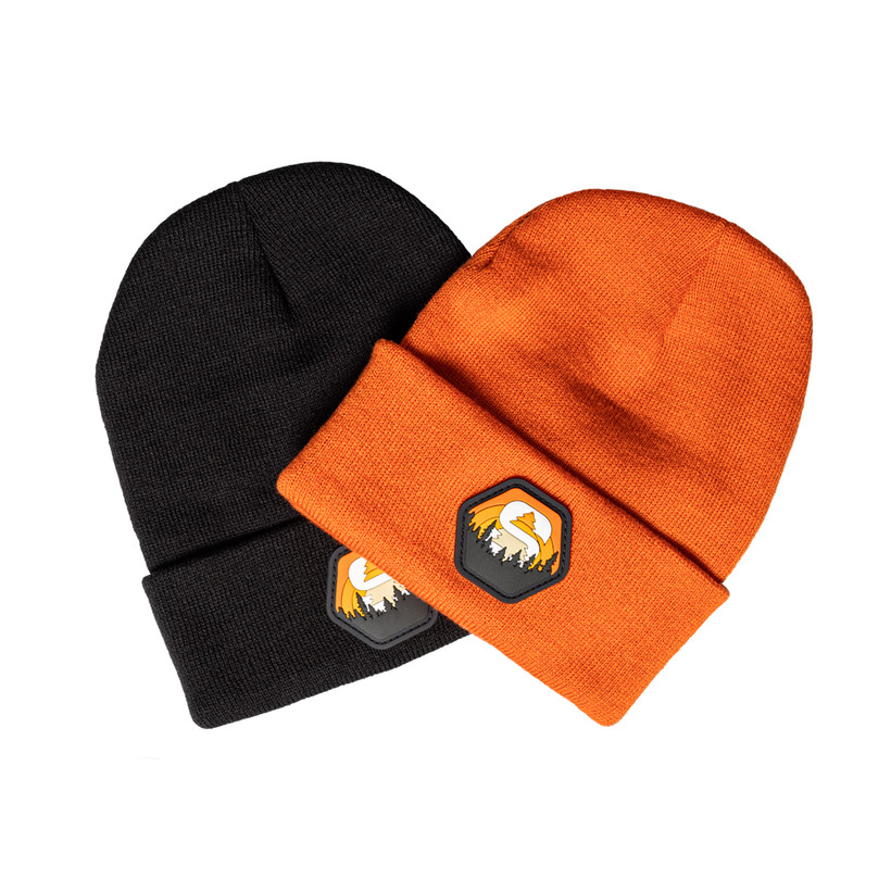 Active slide of Sherrilltree Cuffed Patch Beanies