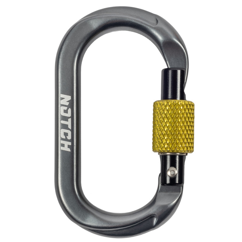 Active slide of Notch Micro Carabiner Screw Gate