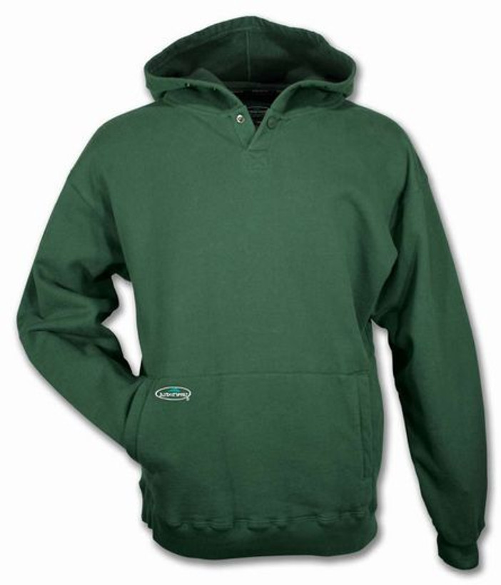 Active slide of Arborwear Double Thick Hooded Pullover Green Sweatshirt