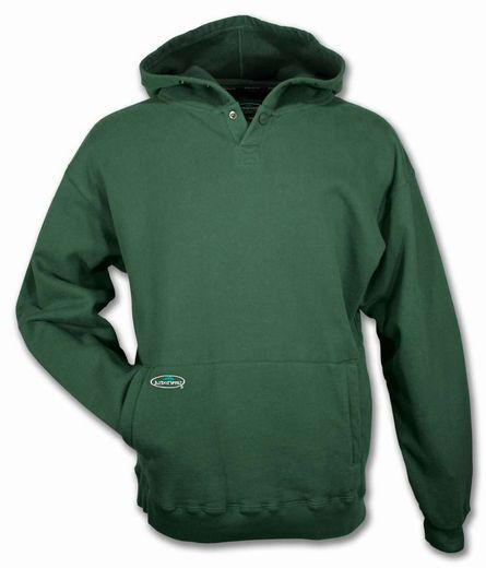 Active slide of Arborwear Double Thick Hooded Pullover Green Sweatshirt