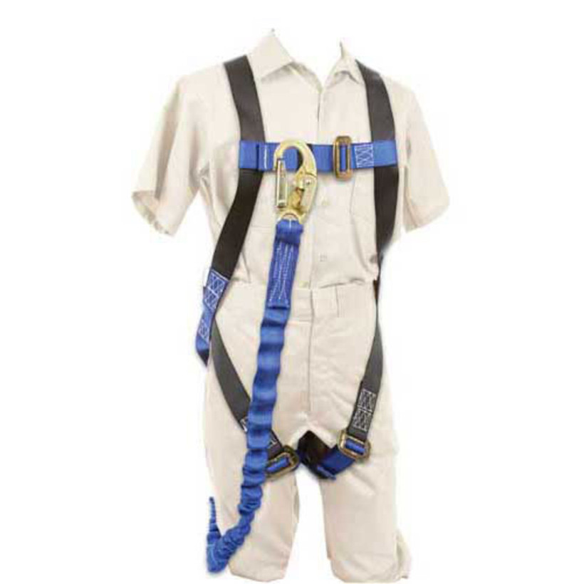 Active slide of ConstructionPlus Full Body Fall Protection Harness System w/ Integated Lanyard  **One Size Fits Most**