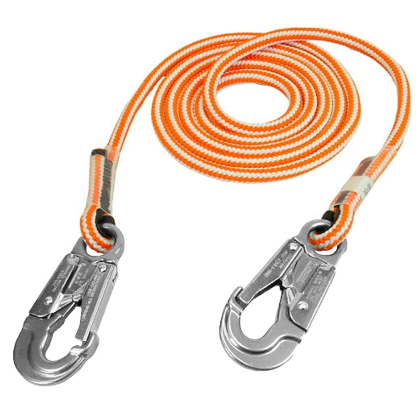 Active slide of Rope Logic Hi-Vee Double Positioning Lanyard with Aluminum Snaps