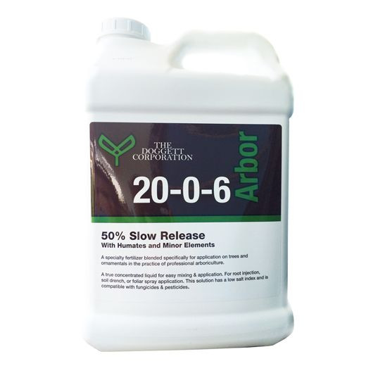 Active slide of Doggett 20-0-6 Arbor Liquid Fertilizer