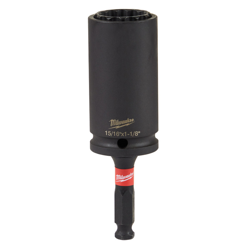 Active slide of Milwaukee SHOCKWAVE Lineman's Utility Socket
