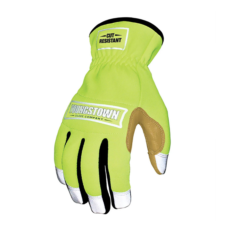 Active slide of Youngstown Cut Resistant Safety Lime Hybrid Glove