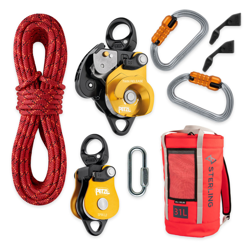 Active slide of Rope Logic Twin Release Haul Kits