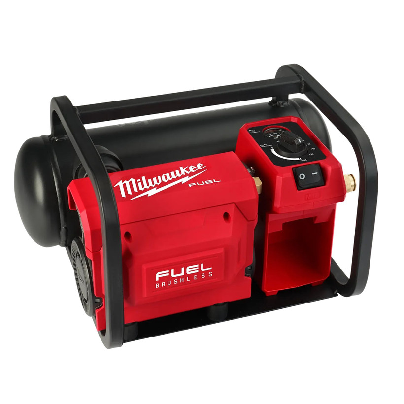Active slide of Milwaukee M18 2 Gallon Quiet Air Compressor