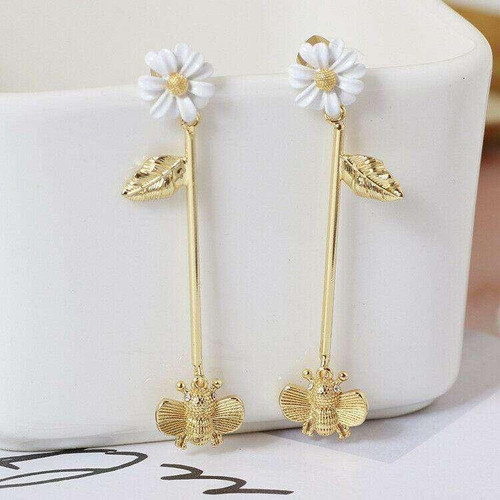 Kate Spade All A Buzz Gold Bee Linear Dangle Drop Earrings w/ Gift Box Luxe Galaxy