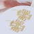 Tory Burch Cut Out Double T Logo Drop  GoldHook Earrings