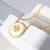 Tory Burch Mother of Pearl Logo Pendant Necklace