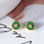 Tory Burch Kira Semi-Precious Stud Earrings - Malachite, Lapis, Mother of Pearl