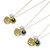 Tory Burch Crystal Shell Pearl Pendant Necklace - Green, Yellow, Clear