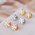 Tory Burch Kira Logo Stud Earrings - ROSE GOLD