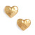 Tory Burch Heart Gold Logo Stud Earrings